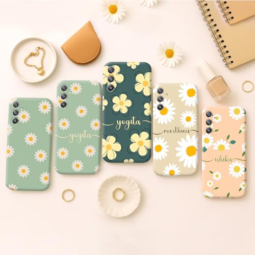 Image of COLORflow Back Cover Compatible with Samsung Galaxy A34 5G | Daisy Bloom Customized Back Cover Compatible with Samsung Galaxy A34 5G
