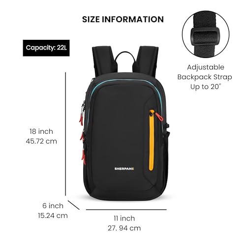 Image of Sherpani Getaway, Casual Daypack Backpacks, Laptop Backpack, 22L Travel Backpack for Men Women, Travel Gift, Fits 15'' Laptop, RFID Protection (Chromatic)