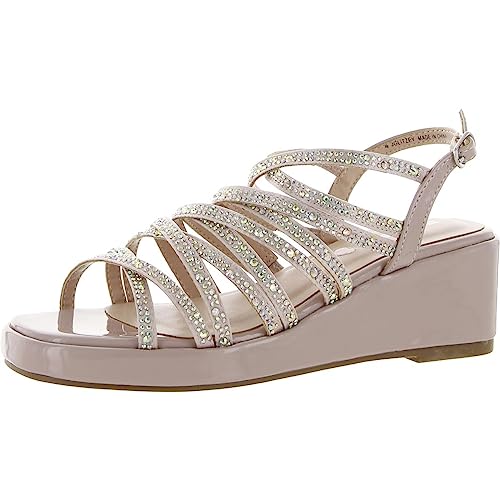 Steve Madden Girls Shoes Glitzey Wedge Sandal