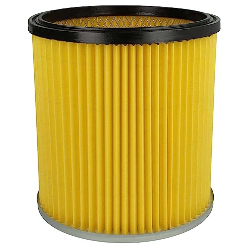 vhbw 1x Faltenfilter kompatibel mit Kärcher K 2201 (1.085-131.0, K 2001 (1.819-121.0) Staubsauger - Filter, Patronenfilter, Papier, gelb