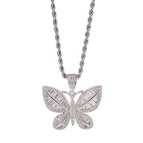 Collier Femme Argent Papillon KnSam pour Sublimer vos Tenues de Soirée