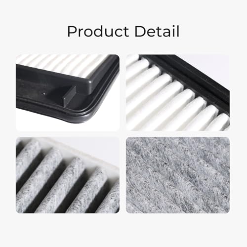Image of Engine & Cabin Air Filter Kit Compatible with Honda Pilot 3.5L 2023-2025 Acura MDX 2022-2025 Replaces 17220-61A-A00 80292-TF0-G01