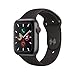 Apple Watch Series 5 (GPS+Cellular, 40mm) - Space Gray Aluminum Case with Black Sport Band (Renewed)