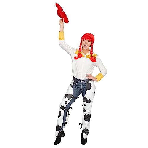 Costume Agent Jessie Cowboy Cowgirl Chaps Halloween & Cosplay Costume Accessory for Adults - White - Thumbnail 7