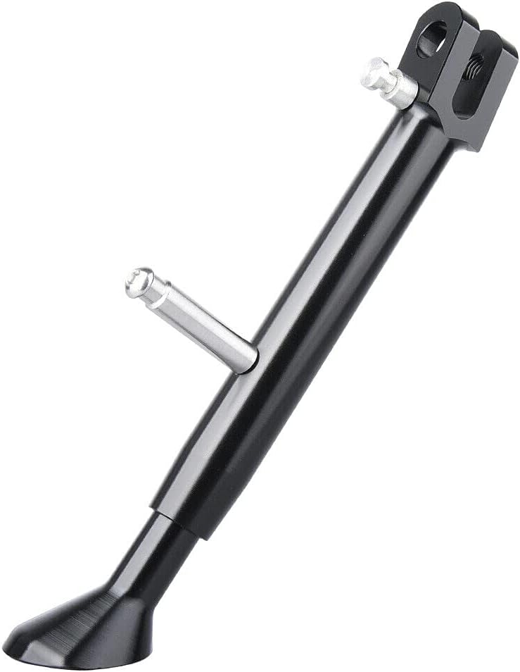 Adjustable Aluminium Side Kick Stand Kickstand Compatible with KAWASAKI EX250 2008-2012 Black
