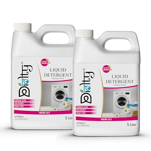 Image of Diolty 10L Liquid Laundry Detergent Lily Scent | Concentrated Bio-Enzyme Stain Remover | HE Front Load Top Load Safe | ColorSafe Fabric Protector | 200+ Washes Family Value Pack