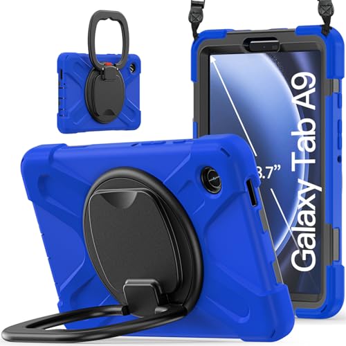 Housse Samsung Galaxy Tab A9 pour voyage et chantier avec support