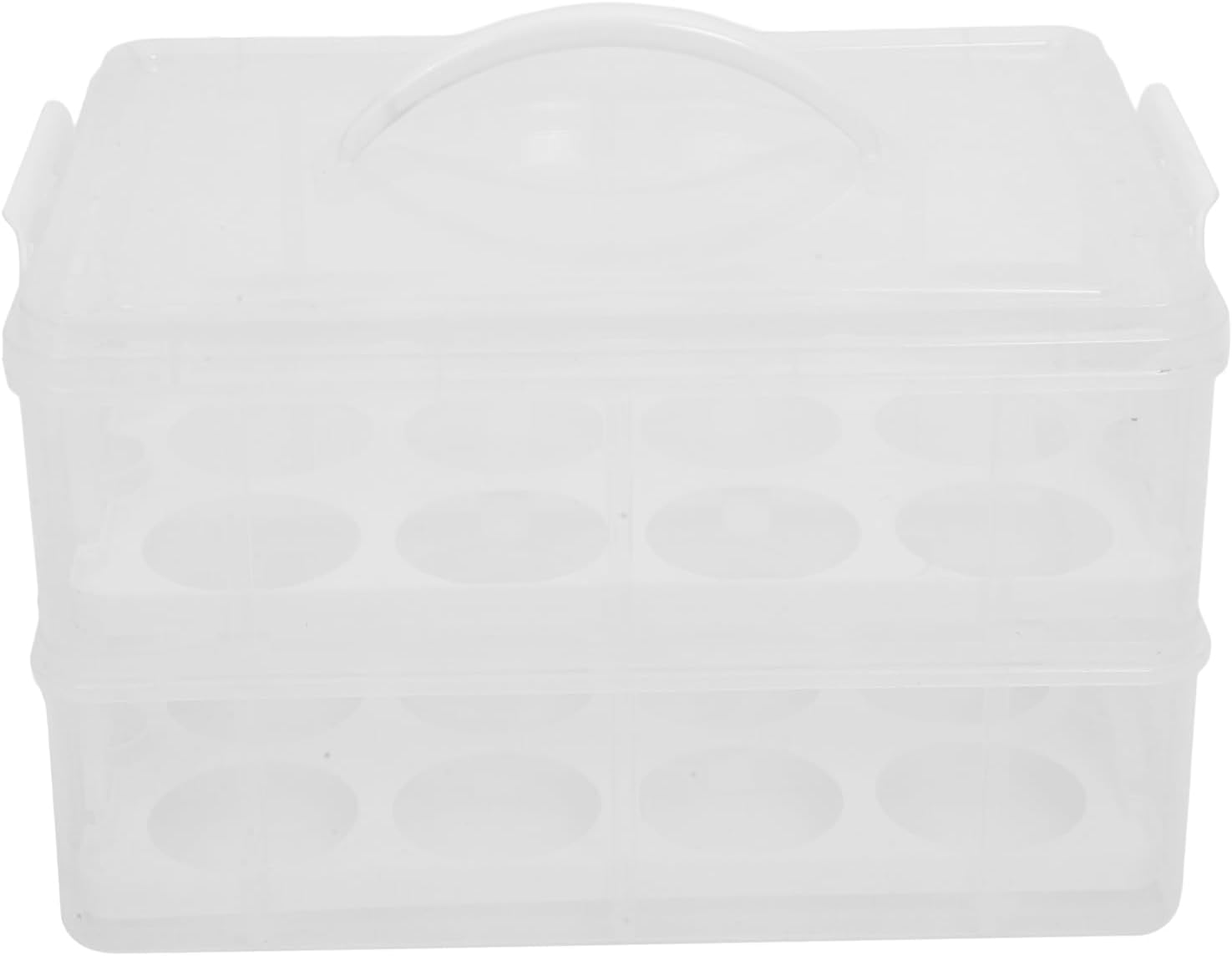 Mobestech 24pieces Baking Cake Box Holder Cake Carrier for Transporting Desserts and Pastries Reusable Two Design for Cupcakes for Birthdays and Special Occasions