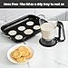 GAGAQI Pancake Batter Dispenser 5 Cup with Sturdy Handle,Batter Separator for Pancakes, Cupcake, Waffle, Muffin Mix, Cake & Crepe Batter pitcher with Squeeze Handle Baking Tools-Black