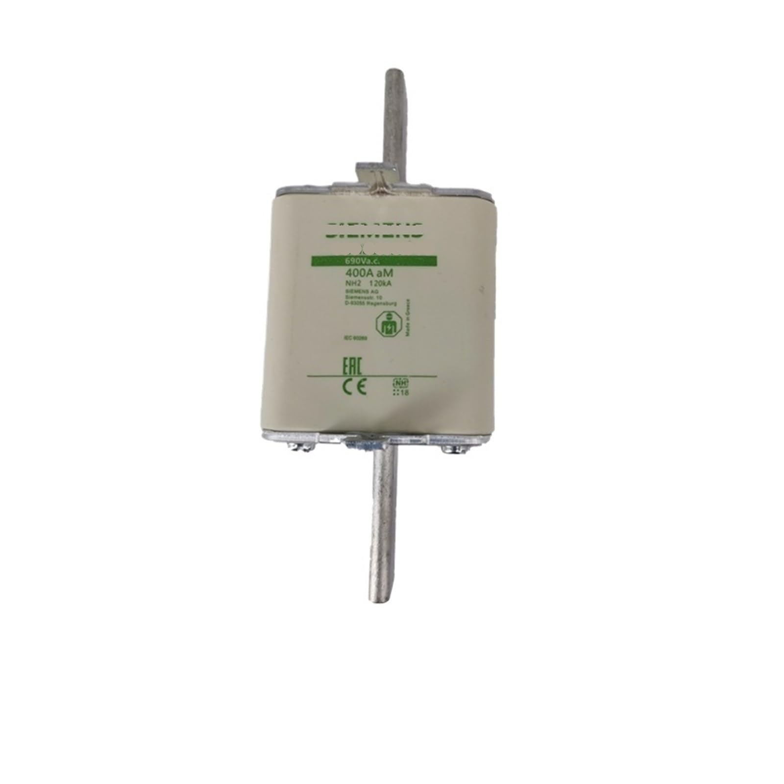 Fusible 3ND2124 base photovoltaïque pour protection de circuit solaire