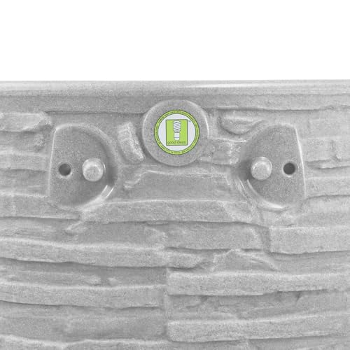 Good Ideas 2 X Impressions Riverwalk 50 Gallon Faux Slate Surface Dual Spigot Rain Barrel thumb #7
