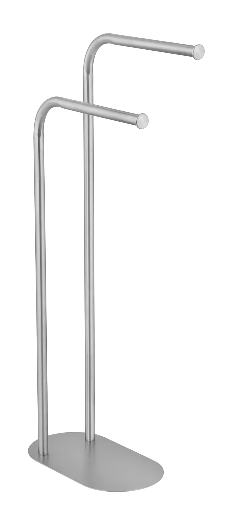 Wenko Portasciugamani MOD. Levante autoportante Design Moderno in Acciaio Inox salvaspazio Metallo Satinato per Bagno 30 x 79 x 17 cm Argento Opaco
