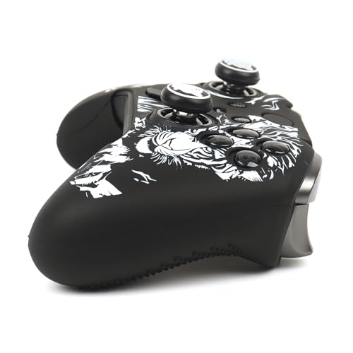 Image of Tiger Controller Skin Compatible with Xbox Elite Series 2 Core Wireless Controller, RALAN Protector Case, Customised Thumb Grips Cap