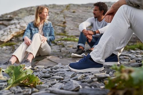 Icebug Mosi RB9X - Lightweight Knit Sneaker, Superior Grip & Comfort - Denim Blue, Unisex US 9