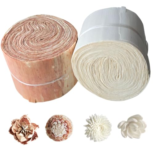 plawanature Sola Wood Sheet DIY Kit, White and Rare Pink