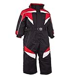  Schneeoverall Skioverall Schneeanzug Skianzug Winteranzug Kinder Ski Snowboard Outdoor (80, Schwarz)