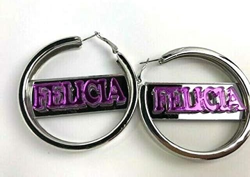 Custom Silver Hoop Earrings Name Plate Laser Cut Personalized Design Stunning Look - Quality, Attractive Silver Hoop Earrings, Made To Order - A Great Gift