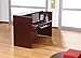 Alera ALEVA327236MY Valencia Series 71 in. x 35.5 in. x 29.5 in. - 42.5 in. Reception Desk with Counter - Mahogany