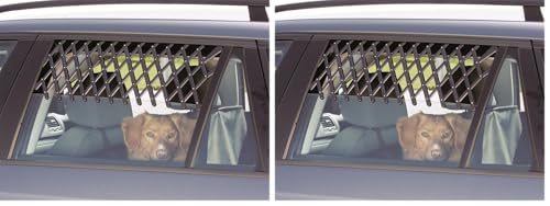 Trixie Grille d'Aération pour Voiture Noir (Lot de 2)