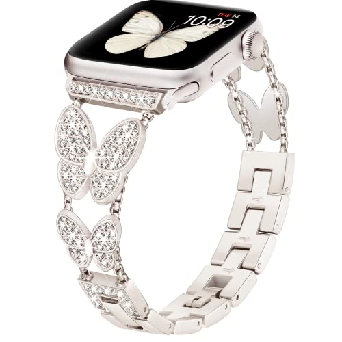 Image of Butterfly Band for Apple Watch Bands 40mm 41mm 42mm-S11 /10 Starlight