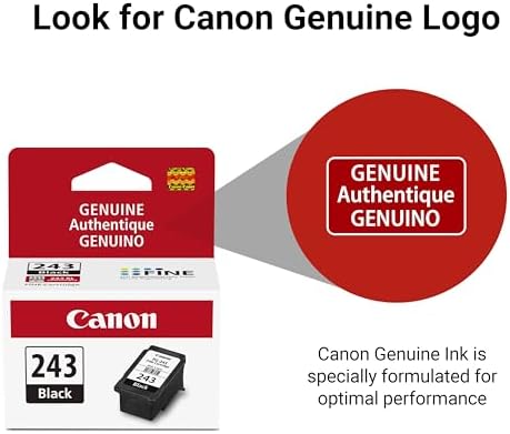 Canon PG-243 Black Ink Cartridge Compatible to Printer iP2820 MX492, MG2420, MG2520, MG2920, MG2922, MG2924 MG3020, MG2525, TS3120, TS302, TS202 and TR4520 - 4
