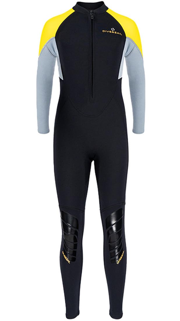 JELEUON Juniors Teens Youth Boy Girls Full Wetsuit 2.5mm Neoprene Long Sleeve Wetsuit Thermal Snorkeling Surfing Diving Wetsuit