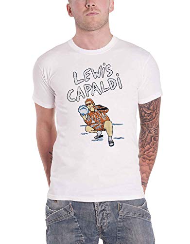 T-shirt Lewis Capaldi imprimé Snow Leopard pour les concerts et festivals