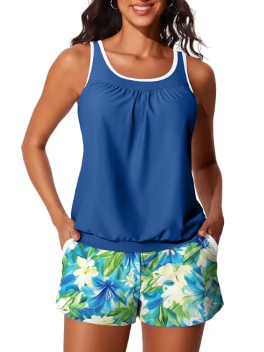 Image of Summer Mae Womens Tankini Swimsuits Two Piece with Pockets Bathing Suits
