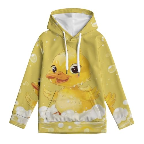 Sweat à capuche canard enfant 5-13 ans manches longues avec poches XXL - 4