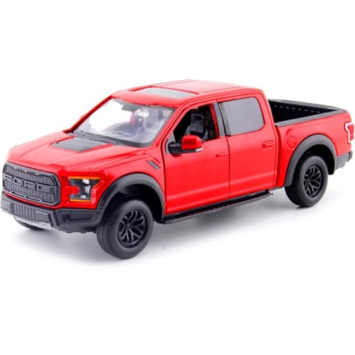 Motormax 79344RD 1: 27 W/B - 2017 Ford F-150 Raptor, Red