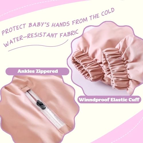 BYFRI Toddler Boys Girls Ski Suit One Piece Winter Outfit Baby Warm Hoodies Coat Infant Ski Suits Thick Fleece Jumpsuit 2T-5T — view 4