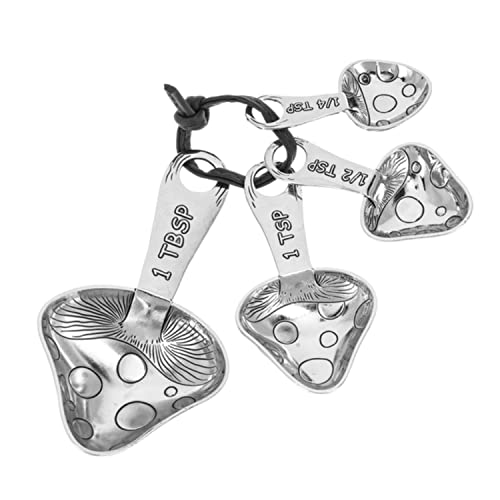 Ganz 4-Piece Measuring Spoons Set, Polka Dot Mushroom -  696322369644