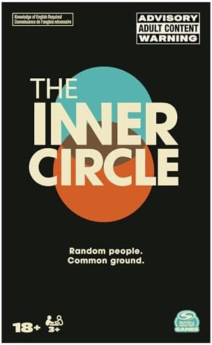 Spin Master Games, The Inner Circle, Find Common Ground with Hilarious Prompts, Party Games for Friendsgiving, Happy Hour, Bachelorette Party, Adults, 3-10 Players, for Ages 18 & Up