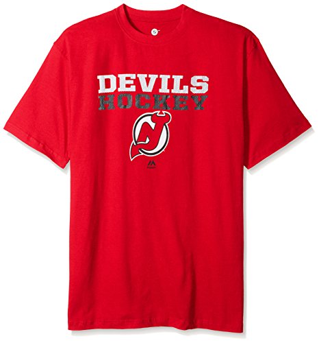 Profile Big & Tall Men's NHL Team Short Sleeve Screen Print T-Shirt, Red, X-Large/Tall