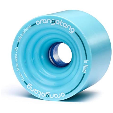 Orangatang in Heat 75mm 77a Downhill Longboard Skateboard Cruising Wheels (Blue, Set of 4) Cover