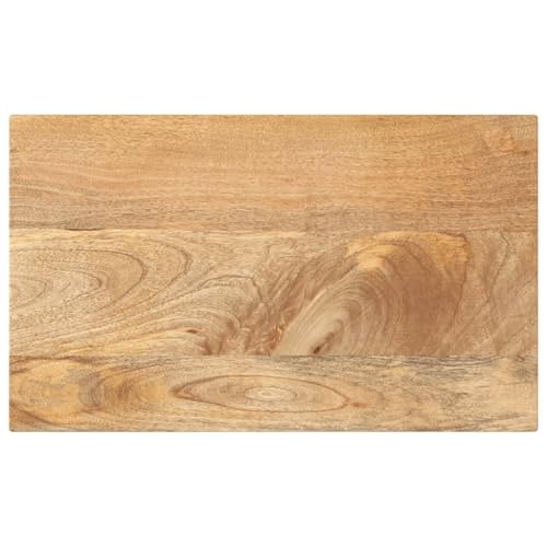 vidaXL Tischplatte, Holzplatte für Esstisch Couchtisch, Massivholzplatte Rustikales Design, Ersatztischplatte, 60x30x2,5cm Rechteckig Massivholz Mango