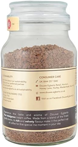Douwe Egberts Pure Indulgence Instant Coffee 190g (Total of 6 Jars)
