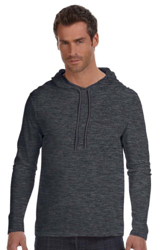 Anvil 100% Ring Spun Cotton Long Sleeve Hooded T-Shirt