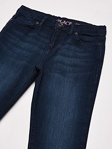 Image of The Children's Place girls Basic Skinny Jeans, Dkstry Nit Wash, 5 plus
