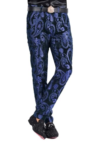 Barabas Men Paisley Floral Print Design Luxury Pants 2CP31013