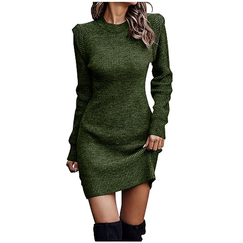 Sweater Dress for Women Bodycon Long Sleeve Crewneck Knit Mini Dresses Stretch Slim Fit Sexy Casual Trendy Fall Dress at Amazon Women's Clothing store Sweater Dress for Women Bodycon Long Sleeve Crewneck Knit Mini Dresses Stretch Slim Fit Sexy Casual Trendy Fall Dress at Amazon Women's Clothing store