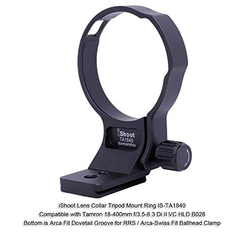 image for iShoot 76mm Tripod Mount Ring Lens Collar Compatible with Tamron 18-40
