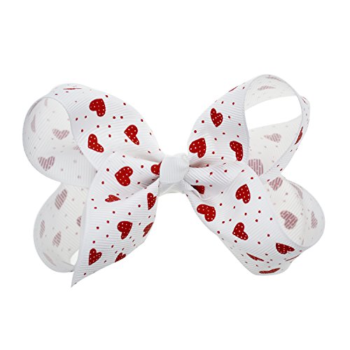 Lclhb 4.5 Inch Printed Ribbon Bow Boutique Baby Girl Hair Clips For Teens Children 20Pcs #TOP7