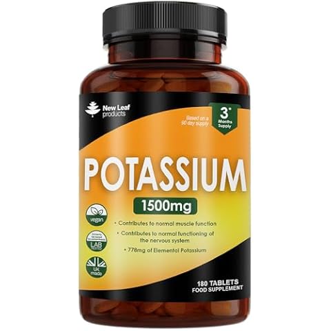 High Strength Vegan Potassium Tablets by New Leaf Cover