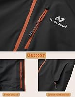 Regenjacke für Herren, wasserdicht, atmungsaktiv, langer Regenmantel mit Kapuze, Netzfutter, Windbreaker für Outdoor-Aktivitäten (DE/NL/SE/PL, Alphanumerisch, M, Regular, Regular, Dark Grey) – Ansicht 2