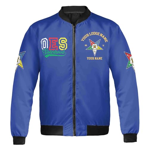 Custom Name Chapter Name OES Order Of The Eastern Star Sisters In Service Bomber Jacket2