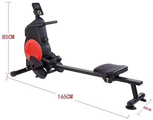 Image of Rowing Machine with Magnetic Adjustable Resistance Fitness Rower with 8 Levels of Magnetic Resistance Quiet Magnetic Brake System LCD Monitor