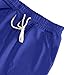 Men's Fashion Track Pants Jogger Pants Breathable Sweatpants Black with Plaid Trim Stylish for Casual and Streetwear（Blue，3X-Large）