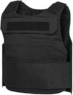 VIII Tactical Outdoor Black Vest Costume MED 2XL 10 x 12 Inches Lightweight Combat Vest Armor