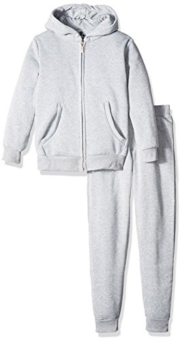 American Hawk Big Boys Fleece Hoodie and Pants Jog Set, Heather Grey, 10/12